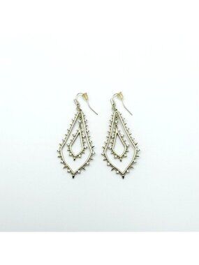Kendra Scott Gold-Tone Drop Earrings With Crystal Accents